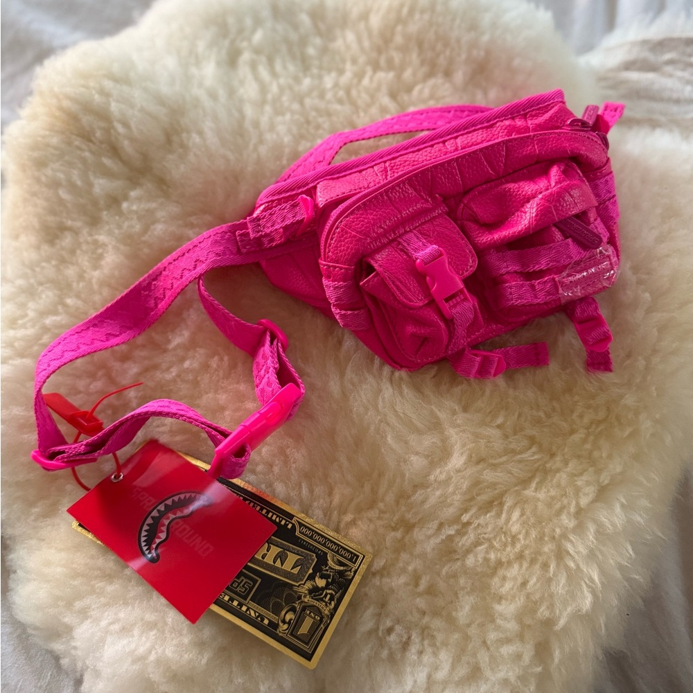 NWT Sprayground Unisex LOTUS MINI CARGO CROSSBODY